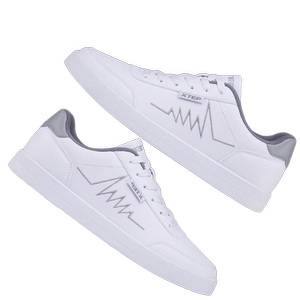 特步男鞋板鞋2024新款秋季鞋子白色小白鞋平板鞋官方旗舰运动鞋男
