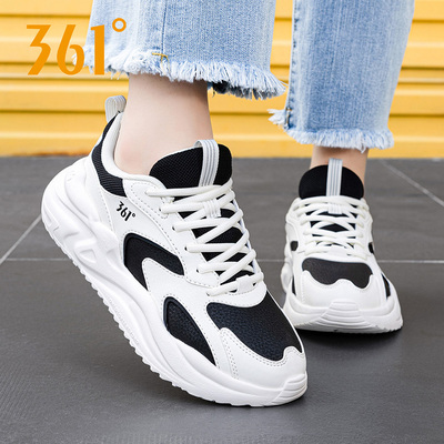 361°跑步鞋女子运动鞋皮面361