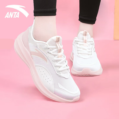 安踏新款跑步鞋透气网面女鞋