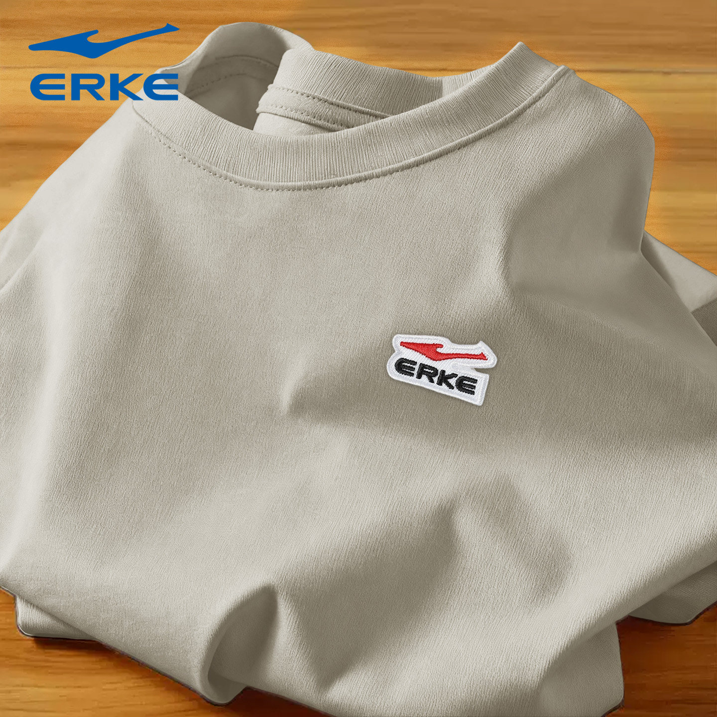 鸿星尔克短袖T恤男士2026夏季新款透气运动上衣男t正品运动服男装