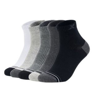 鸿星尔克短袜男袜袜子女袜精棉透气红星旗舰店男士跑步中筒运动袜