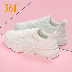 361女鞋跑步鞋复古生活老爹鞋透气网面361度官方旗舰休闲运动鞋女