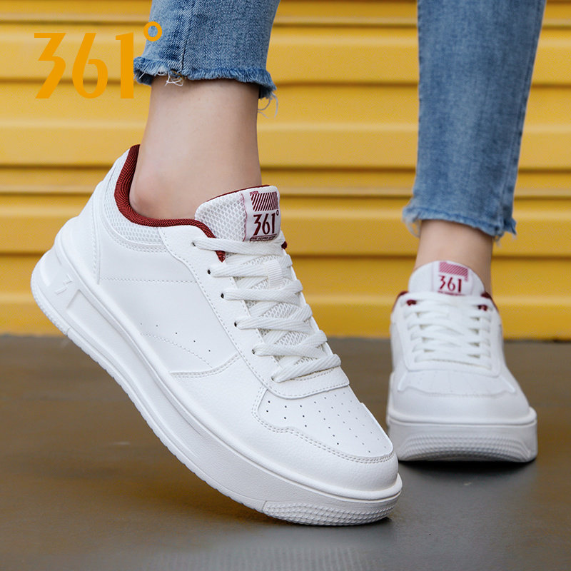 361女鞋板鞋女运动鞋冬季皮面防水鞋子361度休闲鞋潮鞋白色小白鞋,运动鞋new,板鞋,淘宝优惠券,粉丝福利购,淘宝优惠卷
