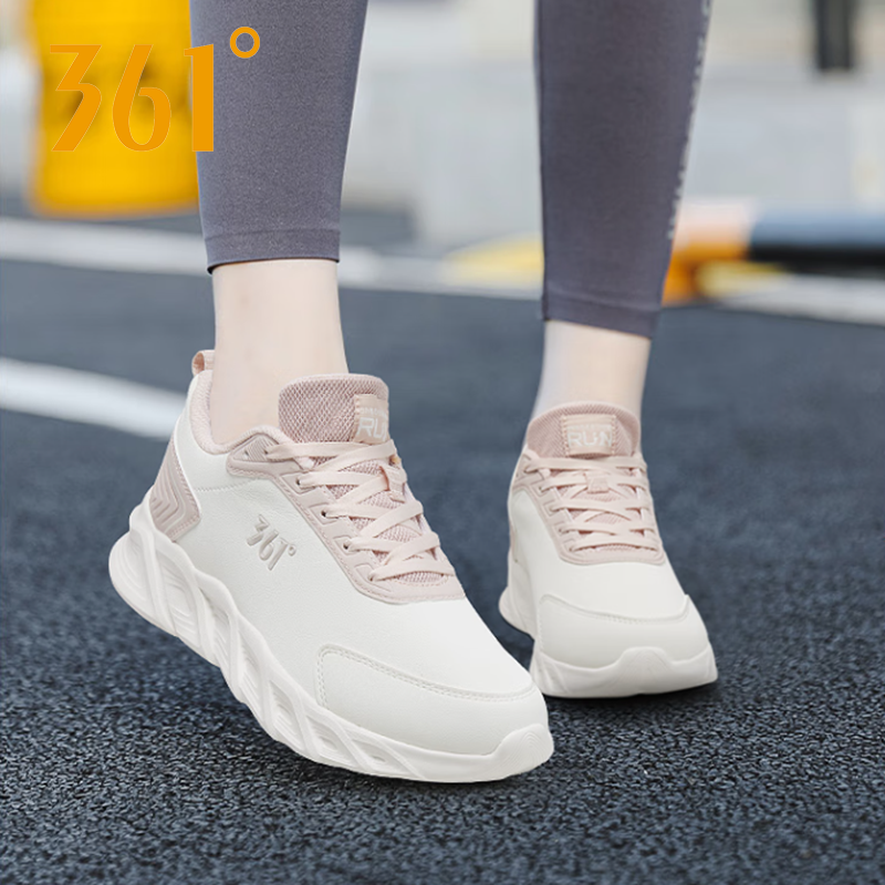 361°跑步鞋女子运动鞋皮面361
