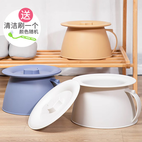 痰盂家用加厚带盖坐便器婴儿防臭