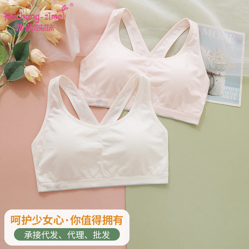 三阶段少女无缝内衣小清新夹棉杯少女文胸