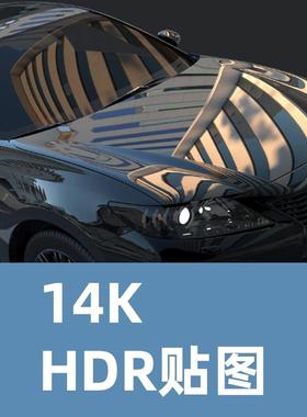 14K渲染使用全景HDR贴图Cityscape HDRi Pano 015 +19 backplates