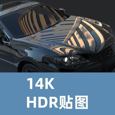 14K渲染使用全景HDR贴图Cityscape HDRi Pano 015 +19 backplates