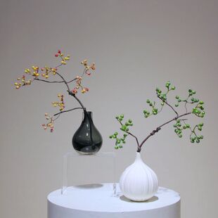 田园自然风仿真花小浆果小野果 迷你小果子 小台面禅意装饰品花材
