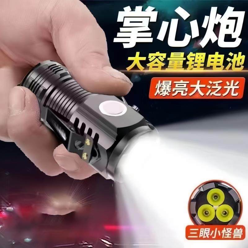 德国进口手电筒强光可充电超亮长续航远射迷你便携家用户外耐用氙