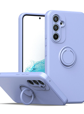 适用三星A14 5G手机壳A04S指环A16支架A53卡通硅胶A13 4G全包边A23磨砂S24FE防摔A55保护套A33创意情侣女A24