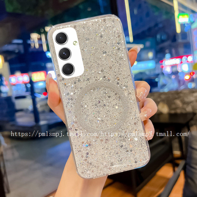 适用三星S24FE手机壳S6ULTRA卡通硅胶S23FE磁吸防摔A17 5G防摔保护套A16透明时尚A55创意个性A54小清新A15