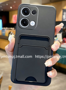 适用OPPORENO13手机壳RENO12F插卡卡包RENO11PRO国际版14刷卡卡套FIND X8S全包A5PRO卡通78硅胶RENO10网红A79
