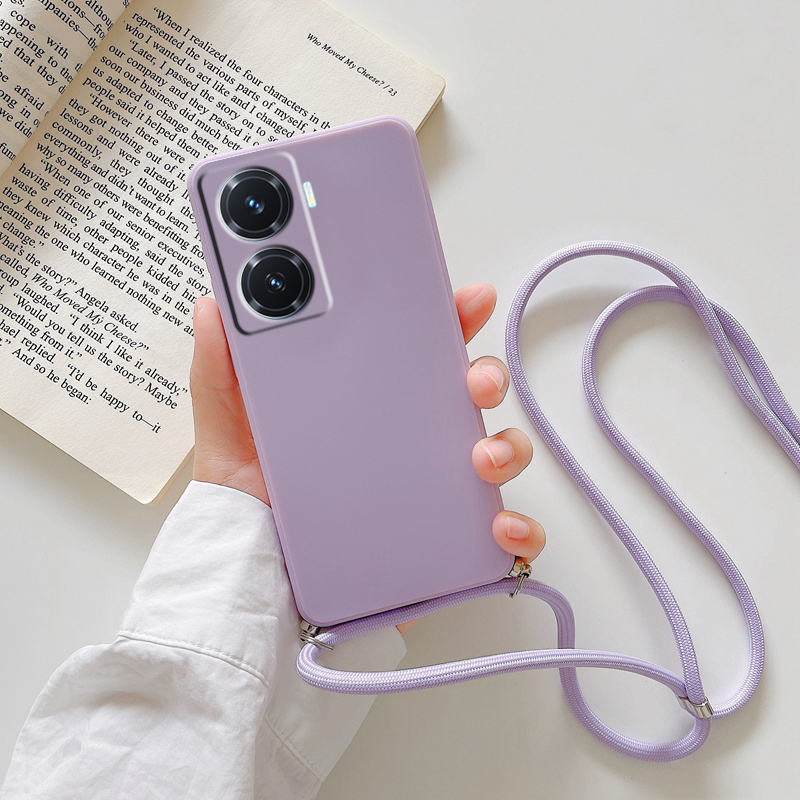 VIVOY77硅胶防摔情侣斜挎手机壳