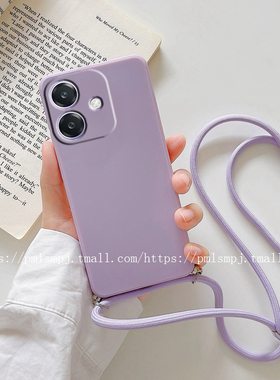 适用OPPOA3I手机壳RENO13F卡通硅胶RENO14F全包边A60斜挎挂绳A40磨砂浮雕A5PRO网红女款A1PRO保护套K12防摔A2