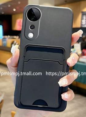 适用VIVOV70手机壳X100S插卡卡包V30E可刷卡S20卡套V40LITE全包边Y29S透明Y39卡通硅胶V60防摔V29保护套V50