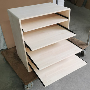 定制滑板收纳架抽拉桌面台面柜办公延伸工作台
