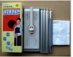 满28包邮 静电除尘纸小托把静电小拖把螺纹平板拖把 吸尘专用拖把