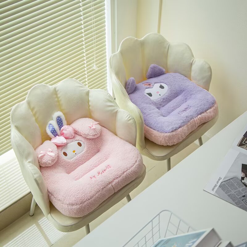 可爱卡通库洛米加厚毛绒坐垫