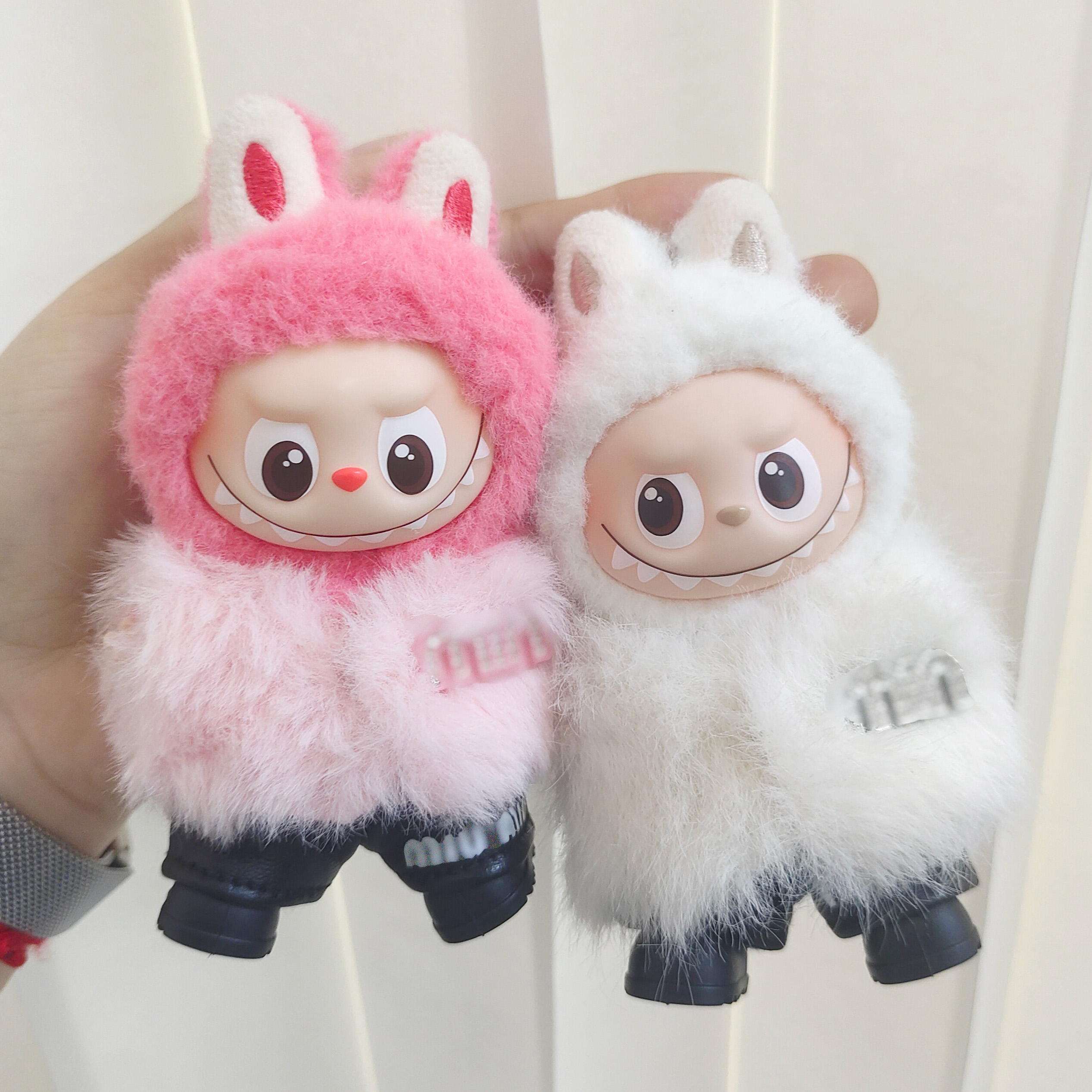 皮草风 labubu 4代 娃衣秋冬可爱mini玩偶衣服心底密码拉布布服饰