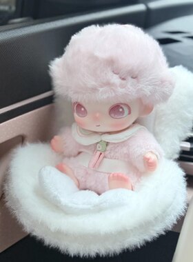 泡泡玛特Dimoo新生日记宝宝椅拉布布毛绒车载玩偶汽车出风口座椅