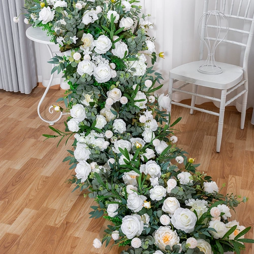 Симуляция горджая розовая стена Свадебная фоновая сцена декоративное длинное цветочное окно спальня для спальни дома