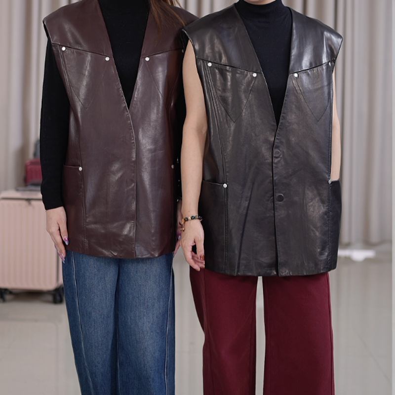 【MAXCK】意大利进口半植鞣皮马甲 ZP7689