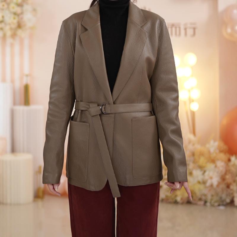 【MAXCK】绵羊皮 可拆卸围脖 皮衣外套 ZP7514