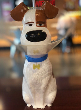 2019爱宠大机密电影PetPet宠物当家公仔电影院饮料杯造型水杯玩具