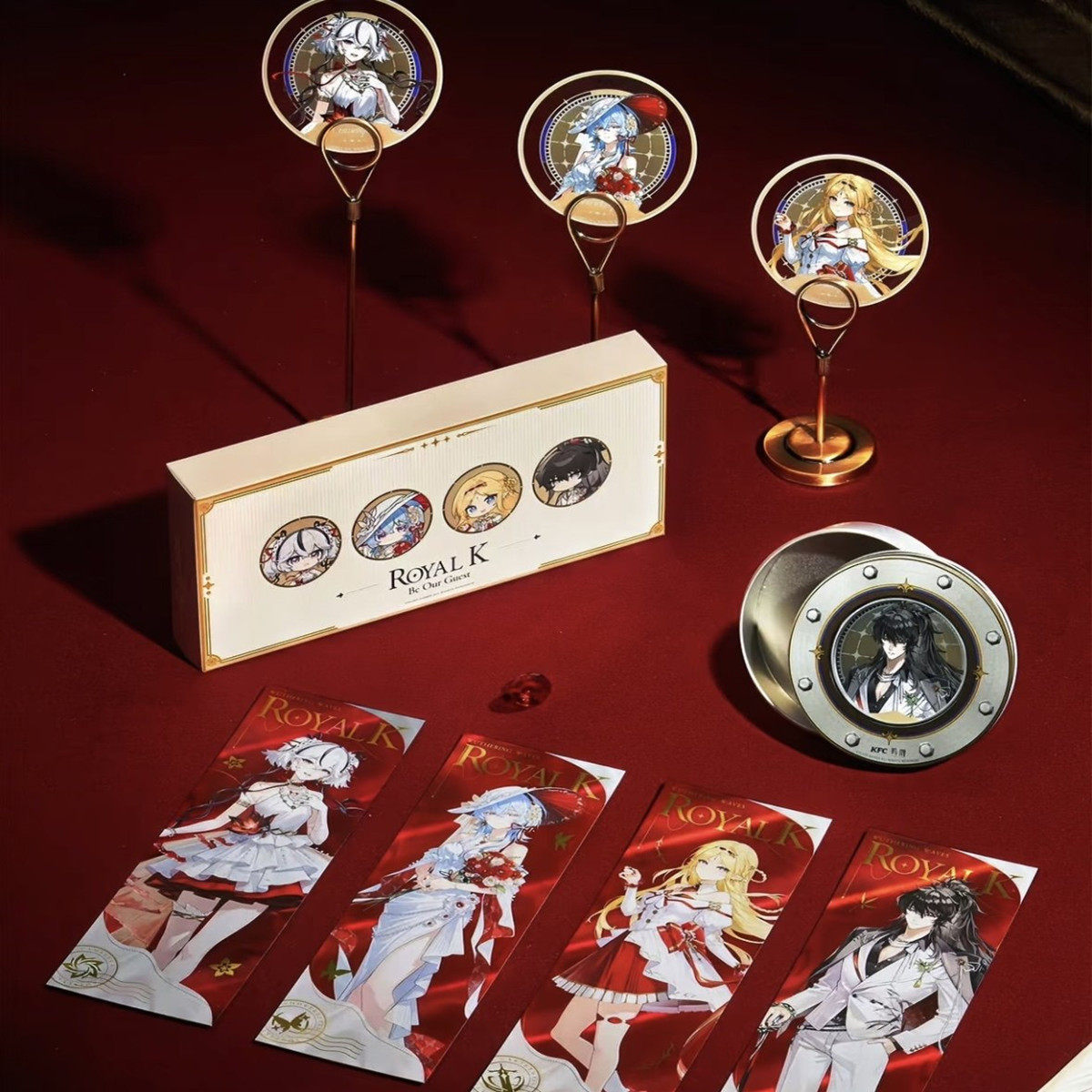 肯德基鸣潮联动限定周边徽章套组冰箱贴圆形透卡镭射票