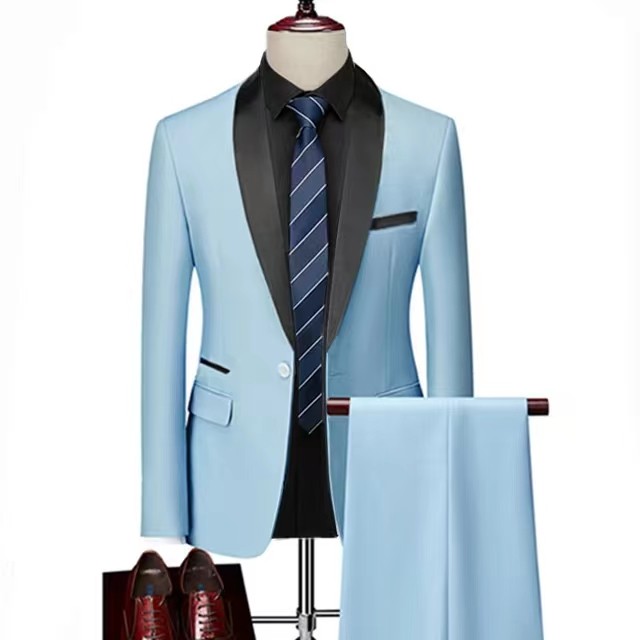 MENS SUITS 2PCS CASUAL SLIM  STYLISH SUIT SETS
