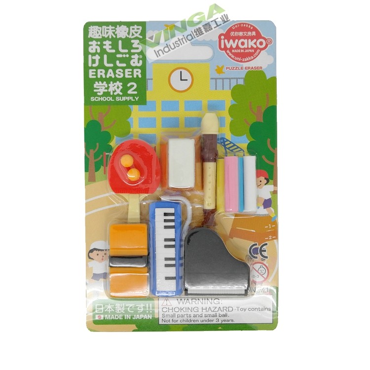 进口IWAKO ERASER岩泽ER-GAK001学校系列玩偶单个 趣味橡皮擦套装|msdalam kategori Kamus elektronik/buku kertas elektronik/alat tulis, bekalan sekolah setiap hari, pemadam - dari Buy2taobao.com untuk memberikan perkhidmatan ejen Taobao profesional membeli