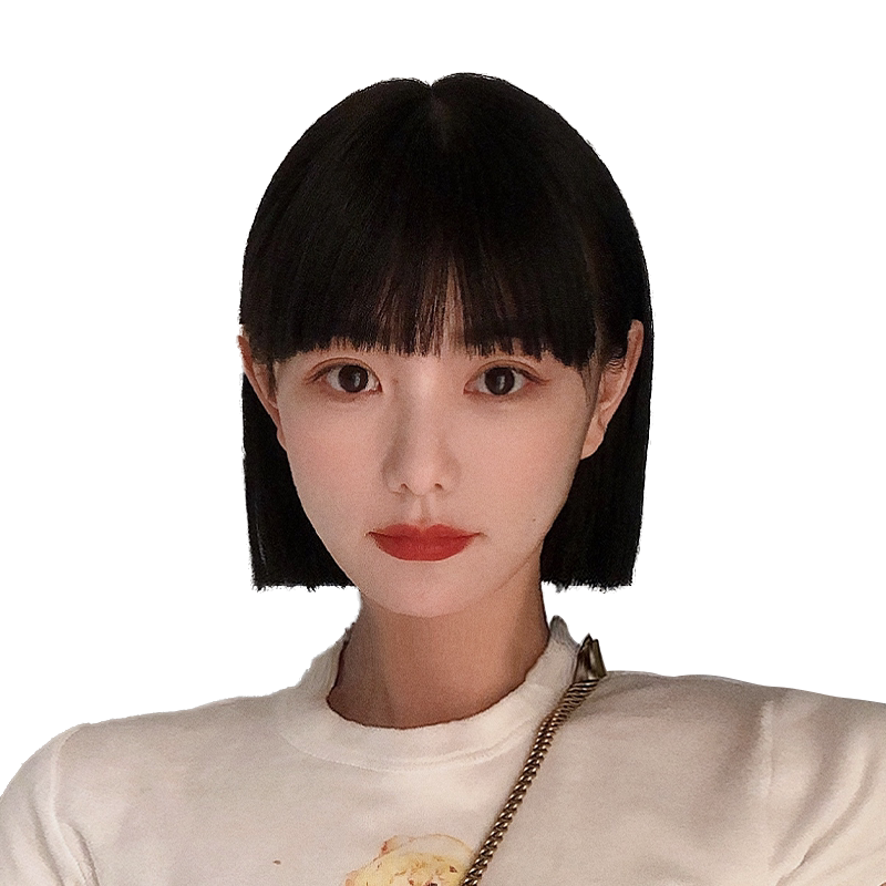 假发全头套式自然漫画刘海
