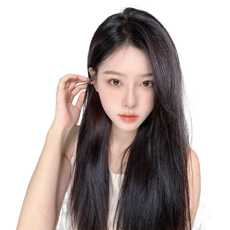 假发全真蕾丝递针自然无痕中分