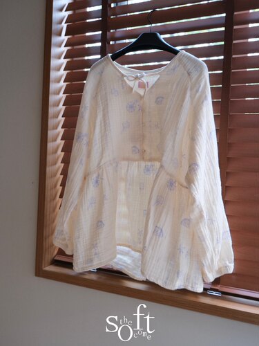 The soft come 贝壳密语 睡衣家居服 原创印花 三层棉纱 舒适柔软