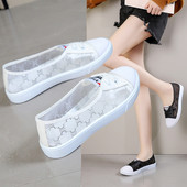 夏季 板鞋 新款 网面透气网鞋 小白鞋 爆款 女鞋 百搭ins潮小众薄款