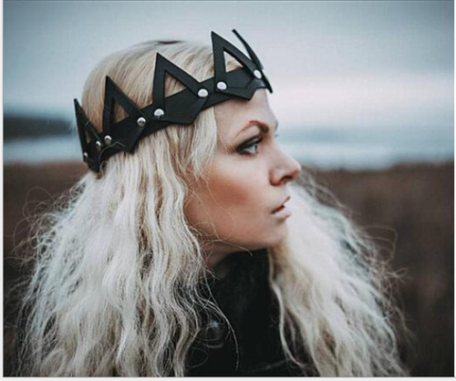 创意皮革皇冠派对聚会头饰