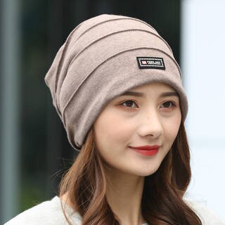 秋冬季双层加厚包头帽冬季头巾帽时尚休闲帽男女薄绒套头帽保暖