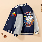 潮 卡通印花外套男孩子帅气夹克棒球服上衣运动服装 男童装 春秋新款