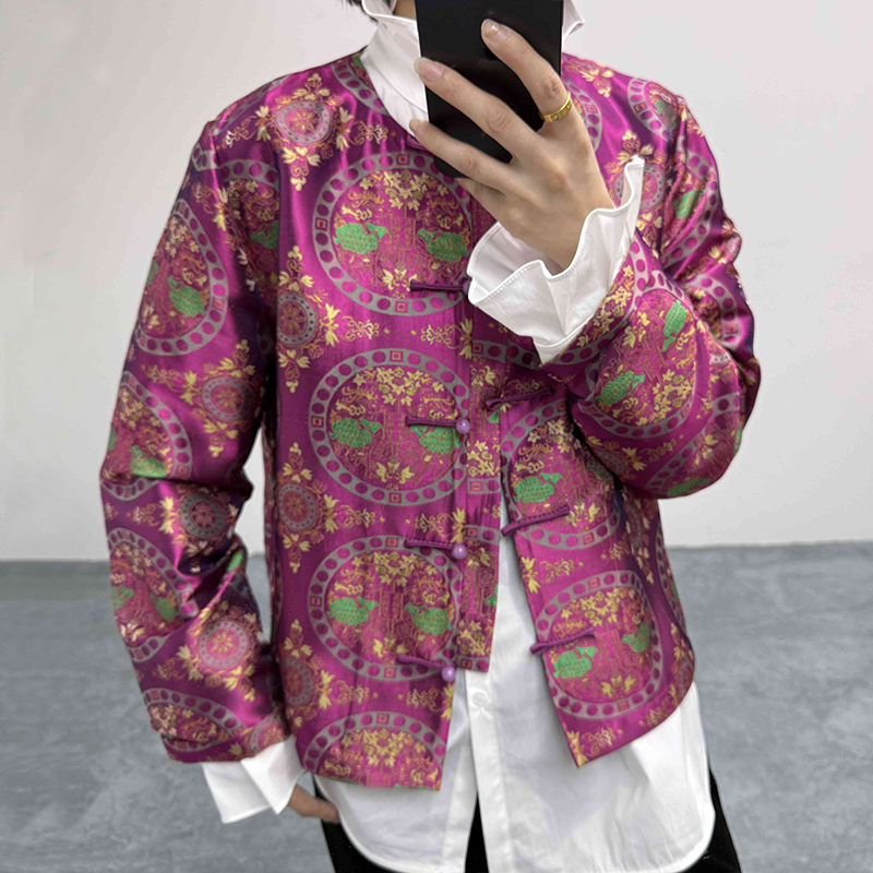 新中式国风盘扣轻薄外套秋