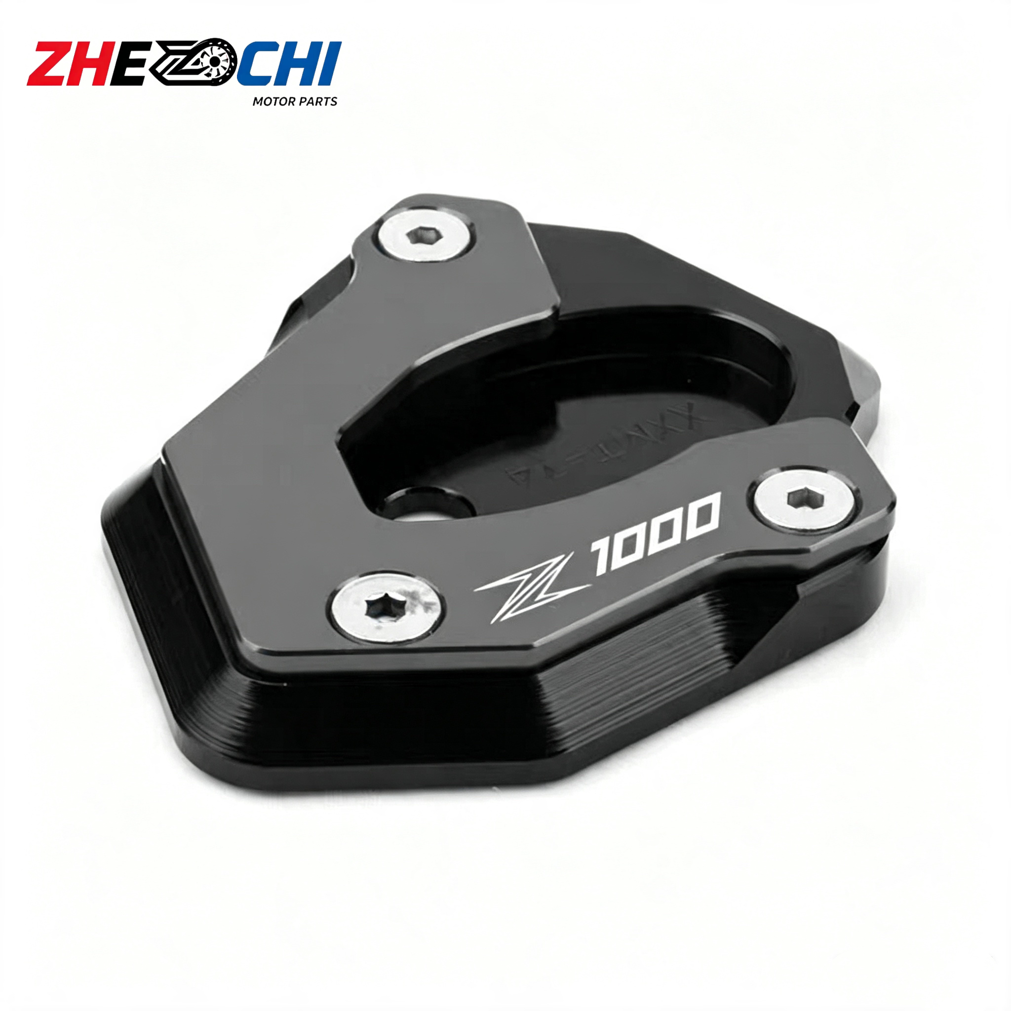 适用于川崎 Z1000 Z1000SX改装铝合金加宽防滑脚垫脚撑边撑加大座