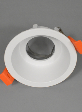 带灯头黑色防眩嵌入式天花射灯灯架LED固定座用于GU10 MR16灯泡