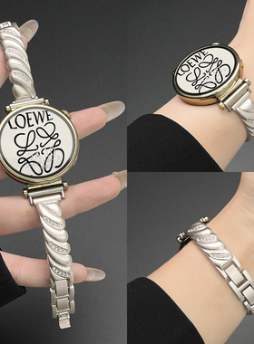 适用oppowatch x3mini表带水滴镶钻x2mini手表带高颜值金属x3时尚
