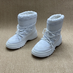 原单尾货冬季加绒保暖抗寒雪地靴女款高帮厚底防滑时尚经典百搭