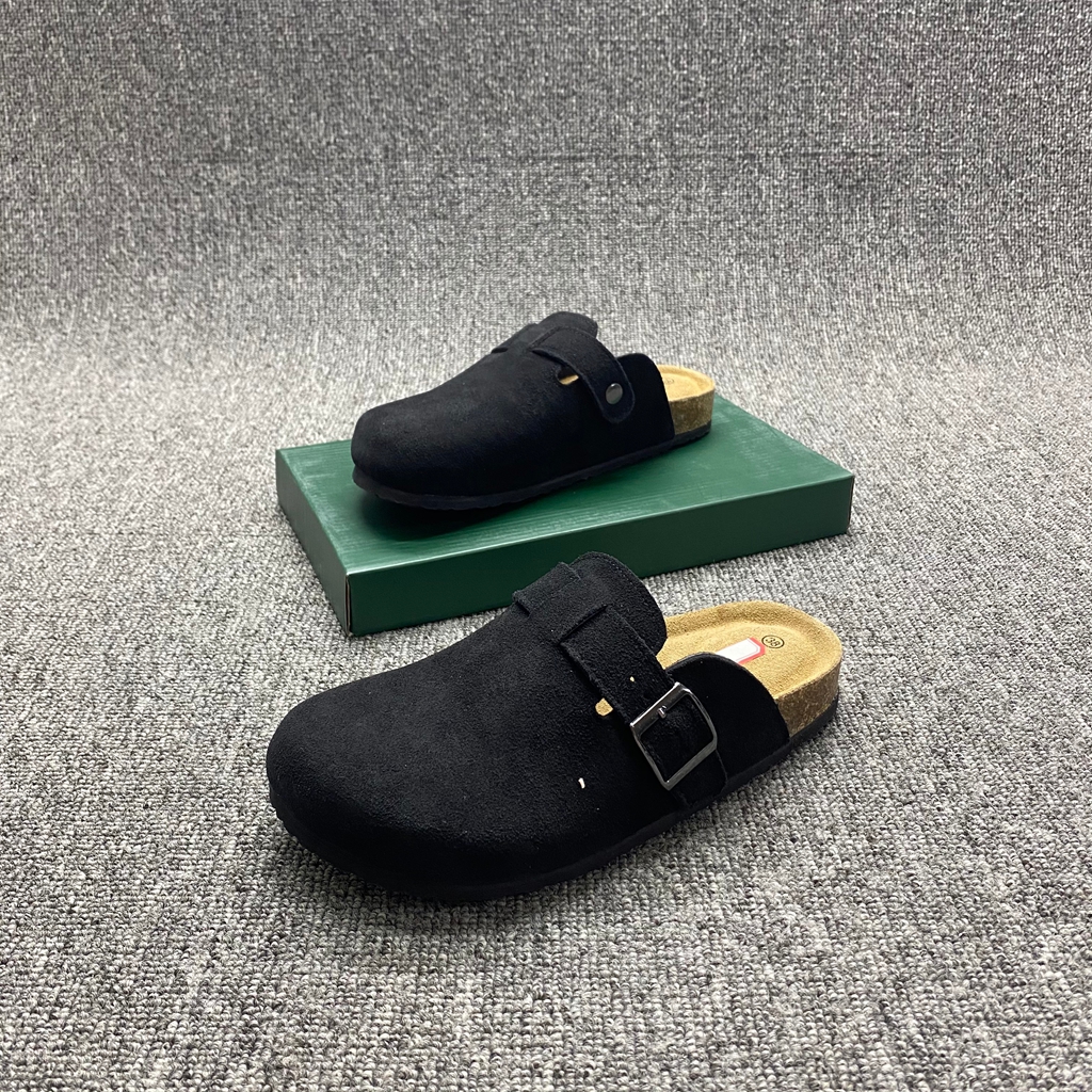 捡漏尾货新款复古软木底厚底休闲懒人舒适百搭外穿半拖大码勃肯鞋