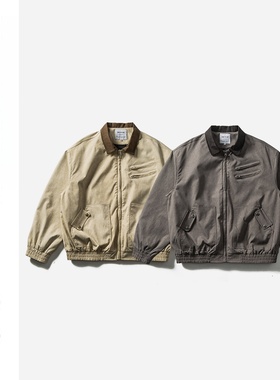 SONDER SHOP原创潮流美式复古底特律翻领夹克男宽松