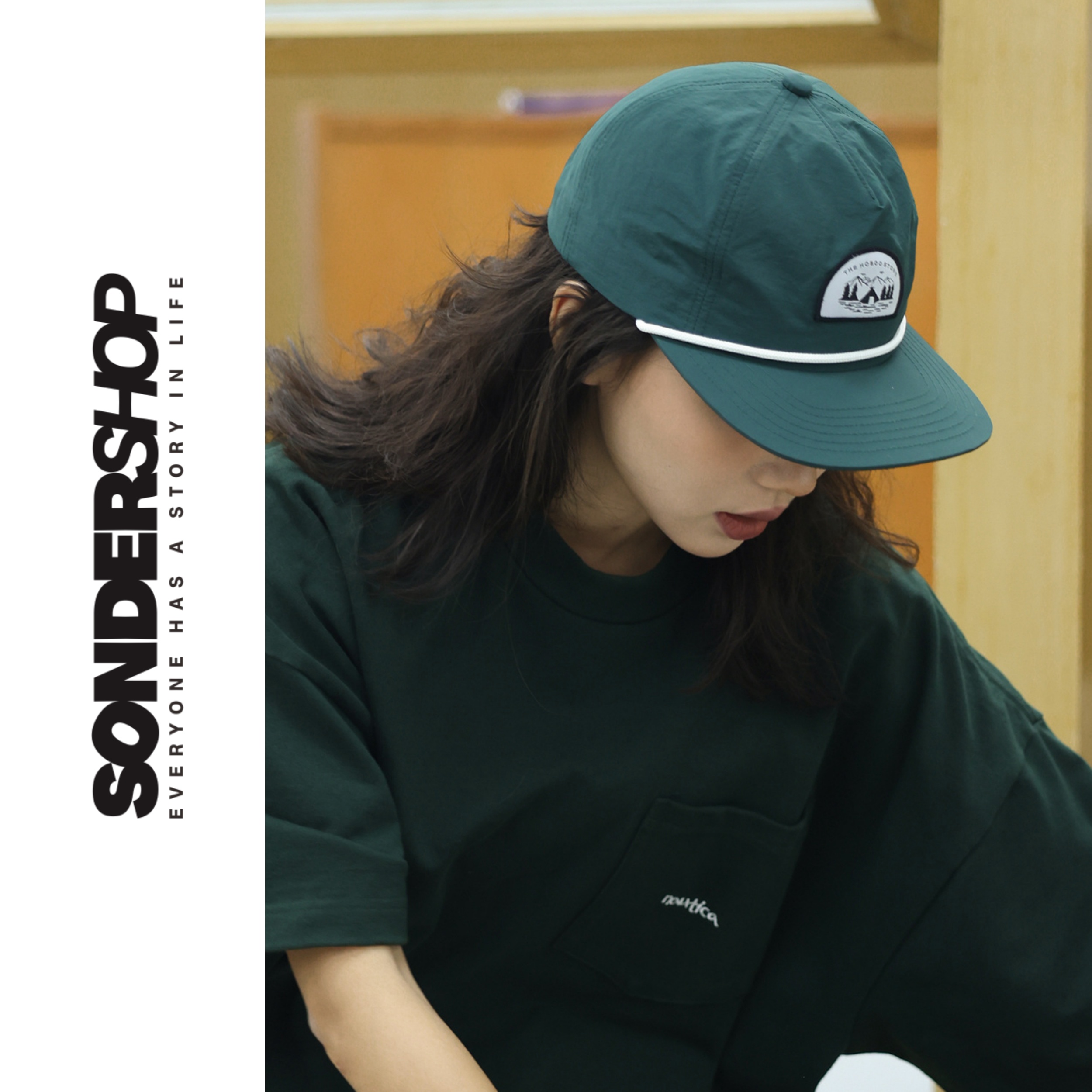SONDER SHOP 日系平沿鸭舌帽女夏季遮阳防晒速干棒球帽宽檐帽