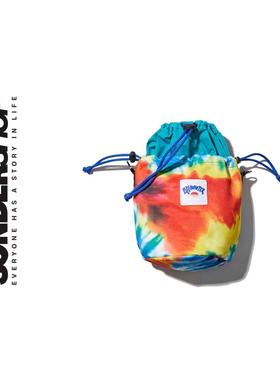 SONDER SHOP OFFWINTER扎染单肩百搭亮色束口斜挎包迷你包