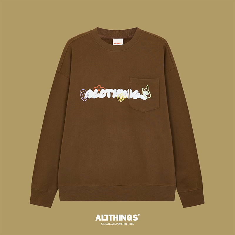 ALLTHINGS 23AW 秋冬内搭卫衣 无帽通勤保暖卫衣  cityboy