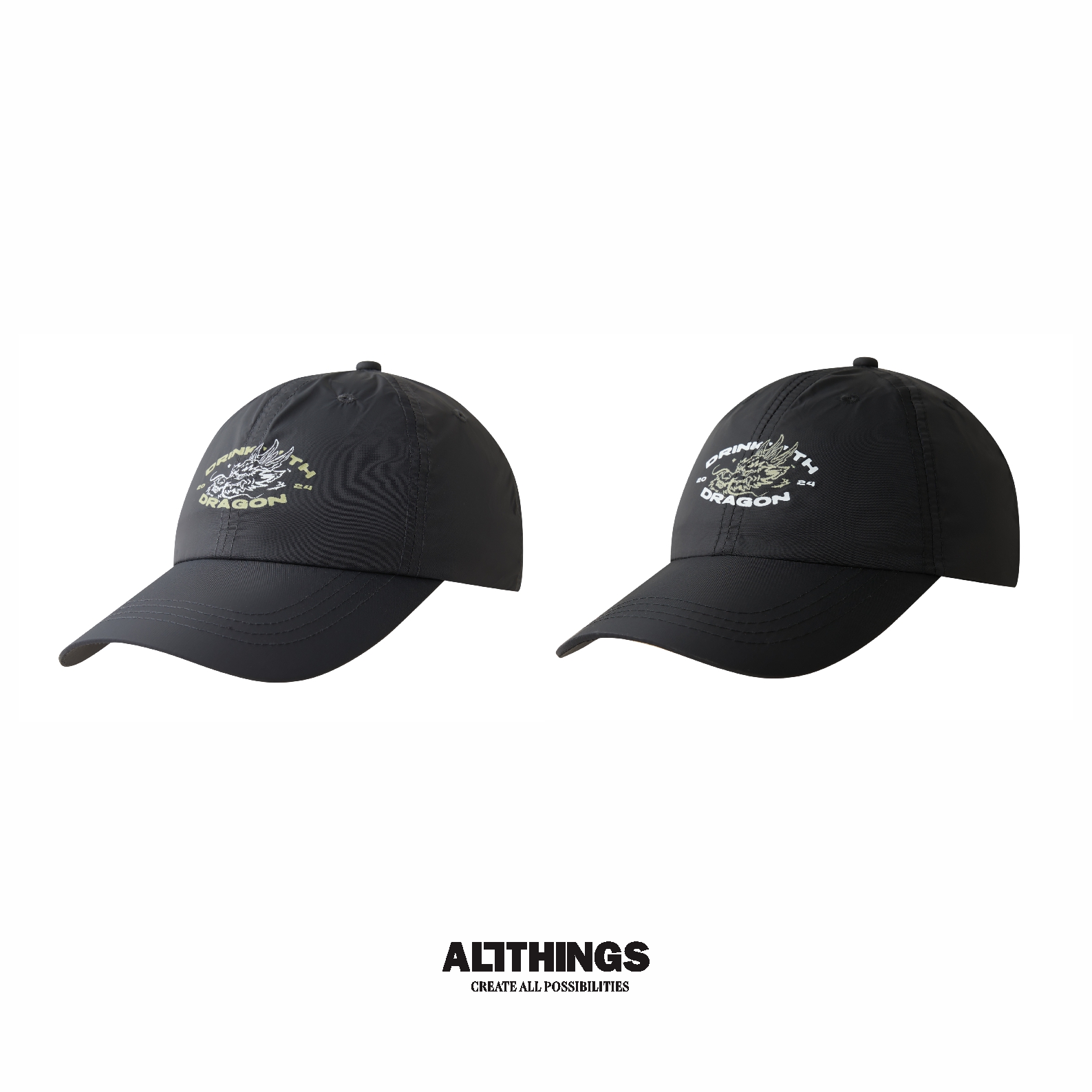 ALLTHINGS 24ss与龙共饮 速干运动帽 防晒透气鸭舌帽轻量化棒球帽